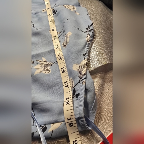 Floral Blue Romper Womens Size M - Picture 7 of 8